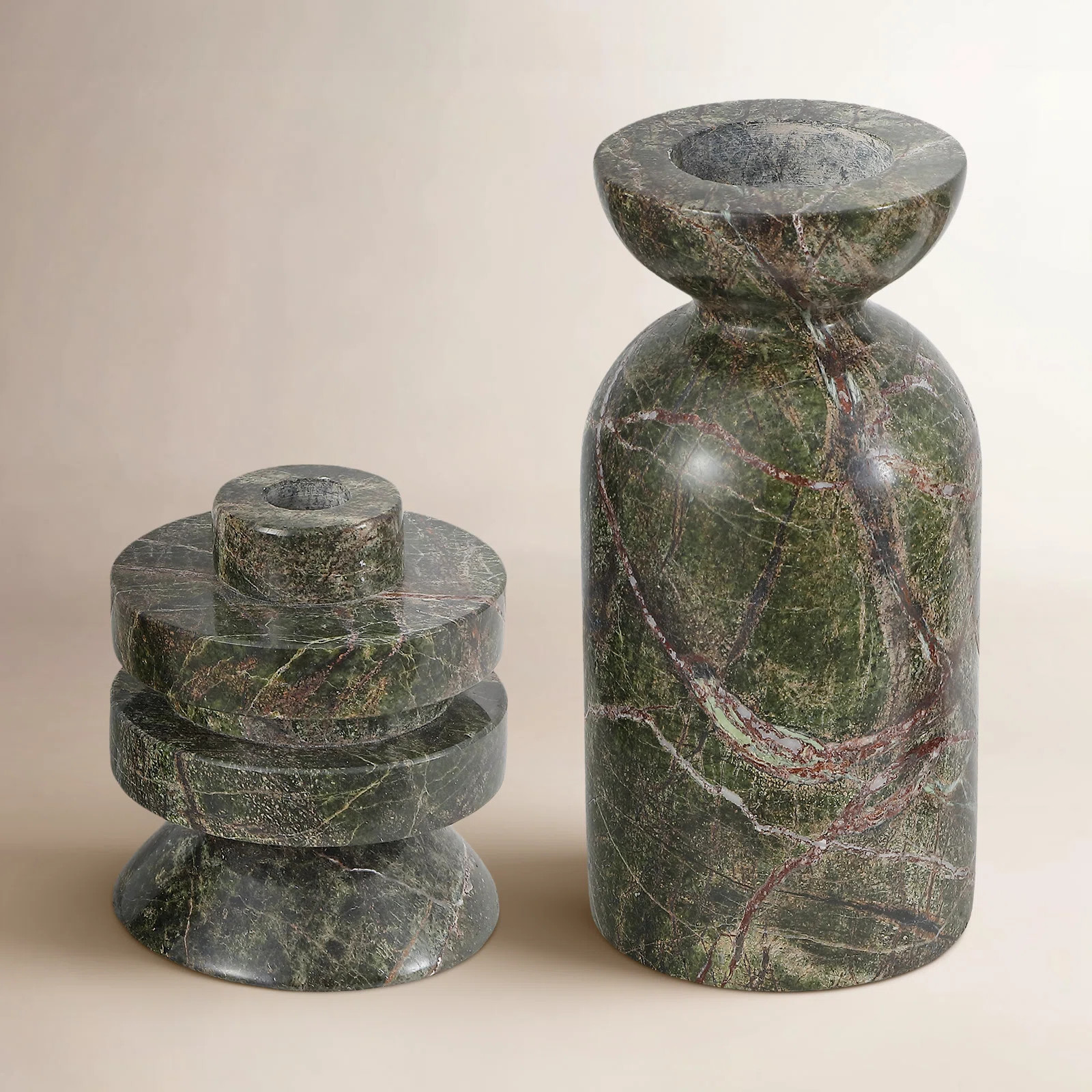 Genuine Marble Pillar Candle Holder | Joss & Main