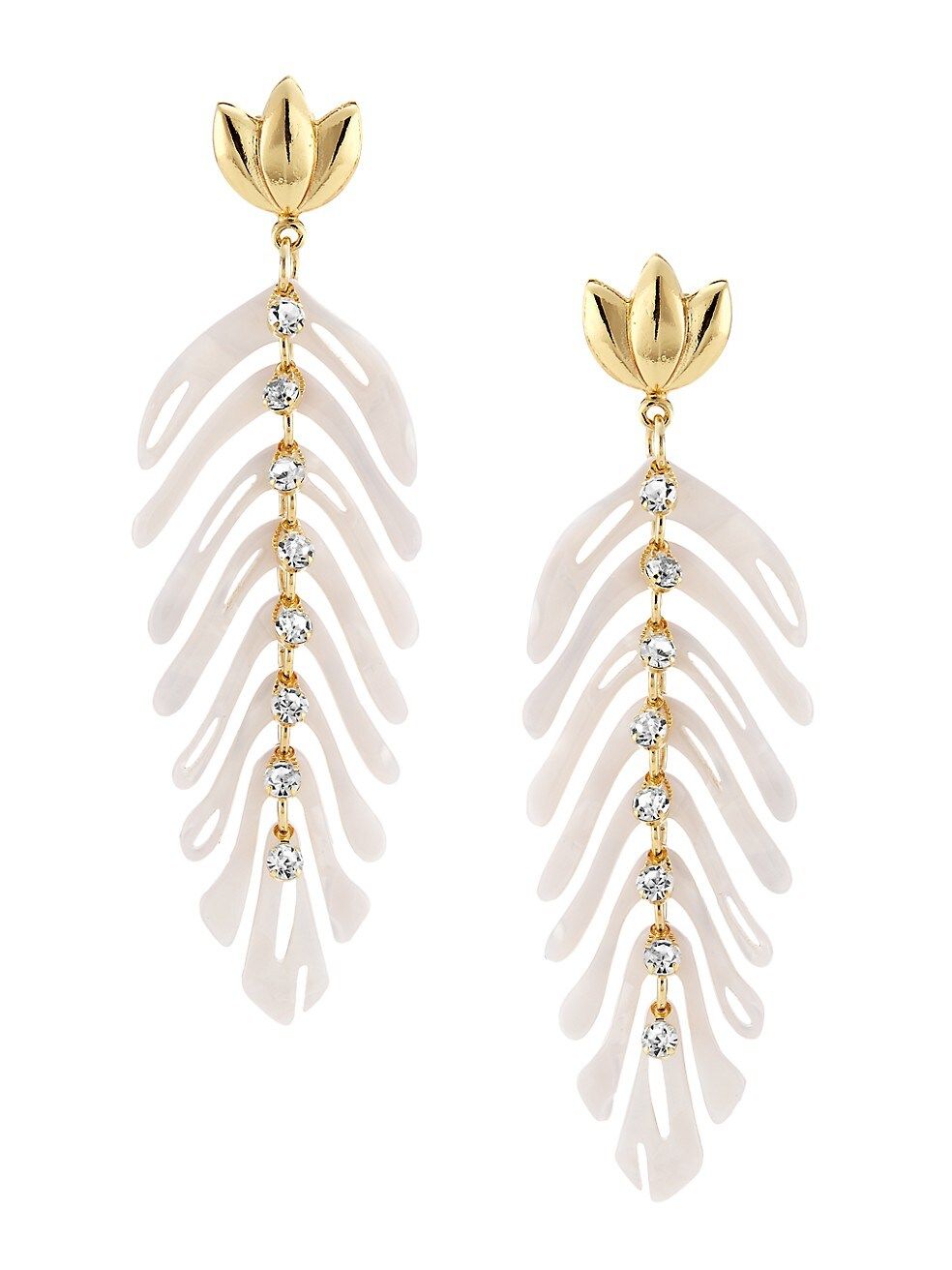 Cavallo 24K-Gold-Plated, Acetate, & Crystal Drop Earrings | Saks Fifth Avenue