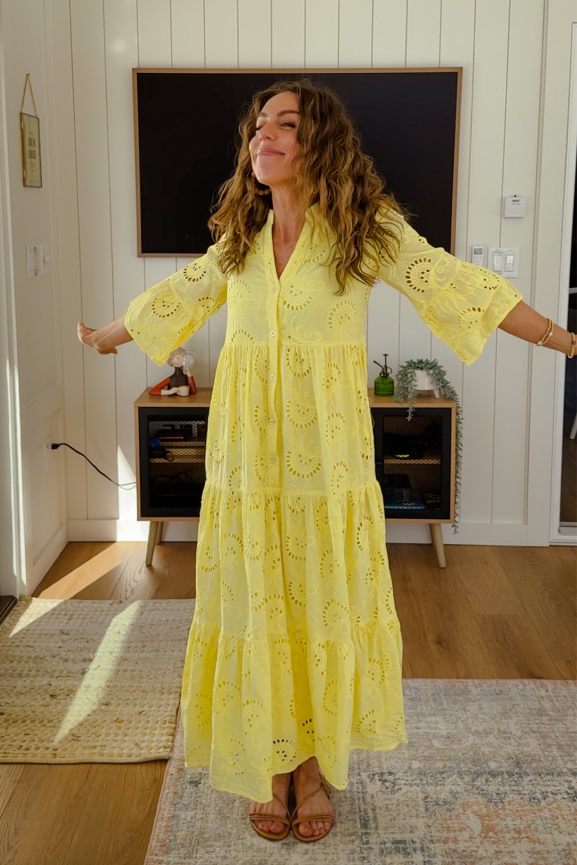 Vacation and summer dresses from Amazon! Wearing a an extra small here. Runs a bit oversized.☀️💛💐🌻

#LTKOver40 #LTKFindsUnder50 #LTKSeasonal