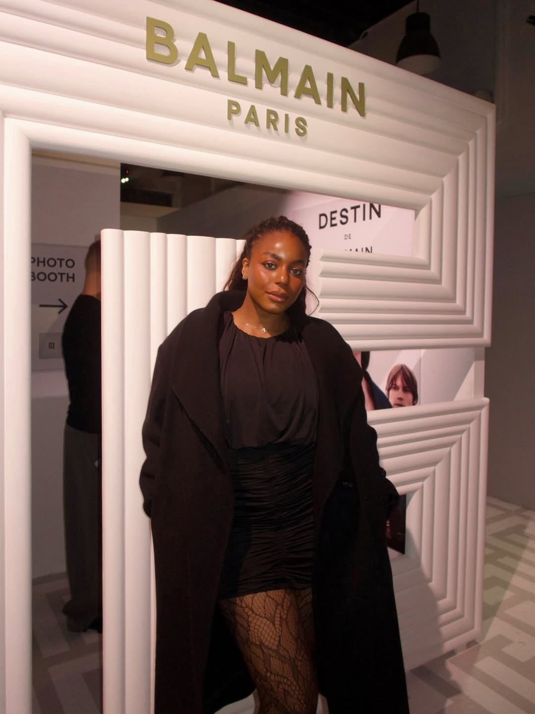 Early spring outfit to celebrate balenciaga! Wearing this black cost, draped mini skirt, lace tights - love this classic and timeless outfit for a spring date night outfit … For more links to spring outfits 2026, easter dress women, easter outfits women, date night outfits, vacation outfits beach, spring dresses, easter basket ideas, work outfits, country concert outfits, follow me on LTK! ✨

#LTKgrwm #LTKspring #LTKootd