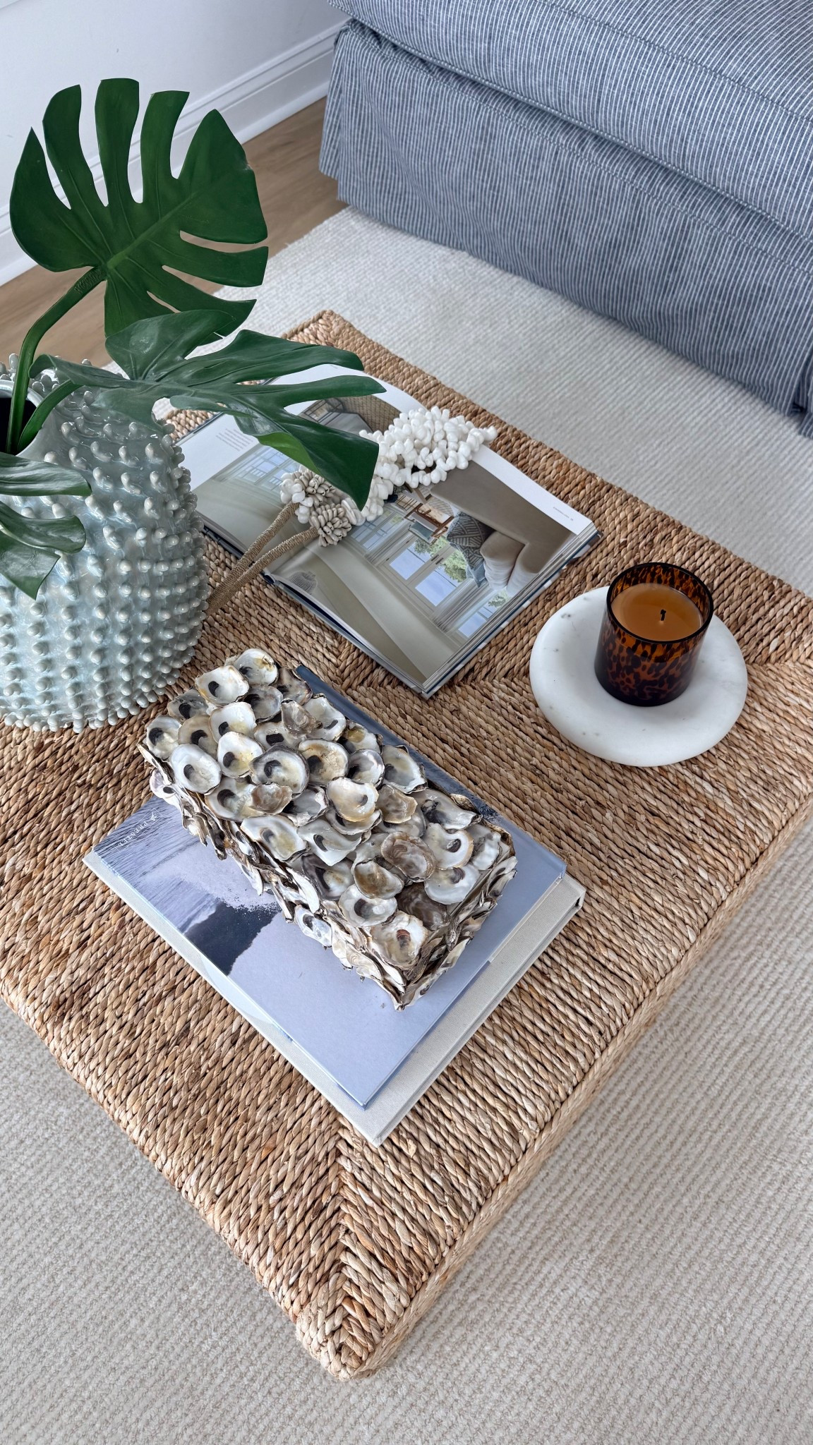 beach coffee table 🦪

#LTKHome #LTKSeasonal