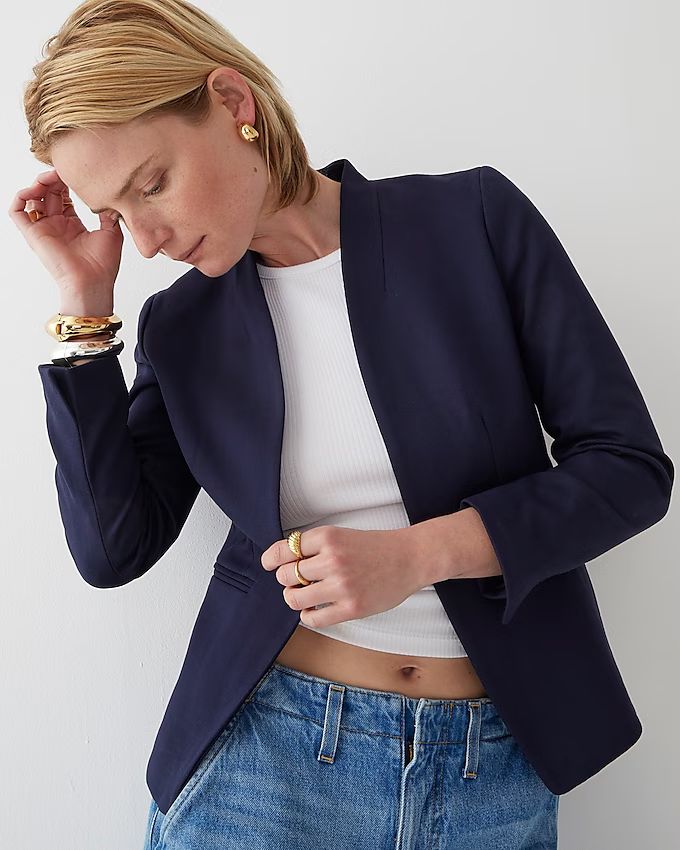 top ratedGoing-out blazer in stretch twillItem H2743352 REVIEWS$198.00Color:NavyFit:ClassicClassi... | J.Crew US