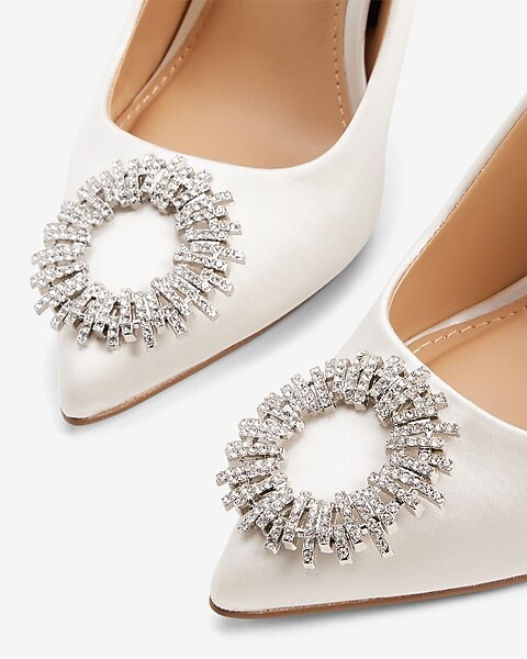 Bridal Rhinestone Embellished Pumps | Express