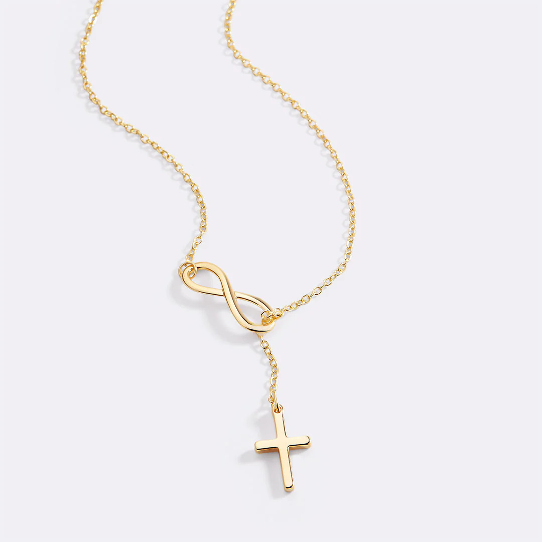 Infinity Cross Pendant Necklace | Mint & Lily