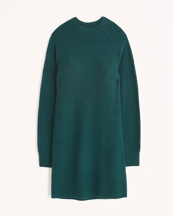 Women's Long-Sleeve Mockneck Mini Sweater Dress | Women's Dresses & Jumpsuits | Abercrombie.com | Abercrombie & Fitch (US)