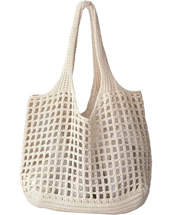 Verdusa Women's Crochet Tote Handbags Knitwear Shoulder Bag | Amazon (US)