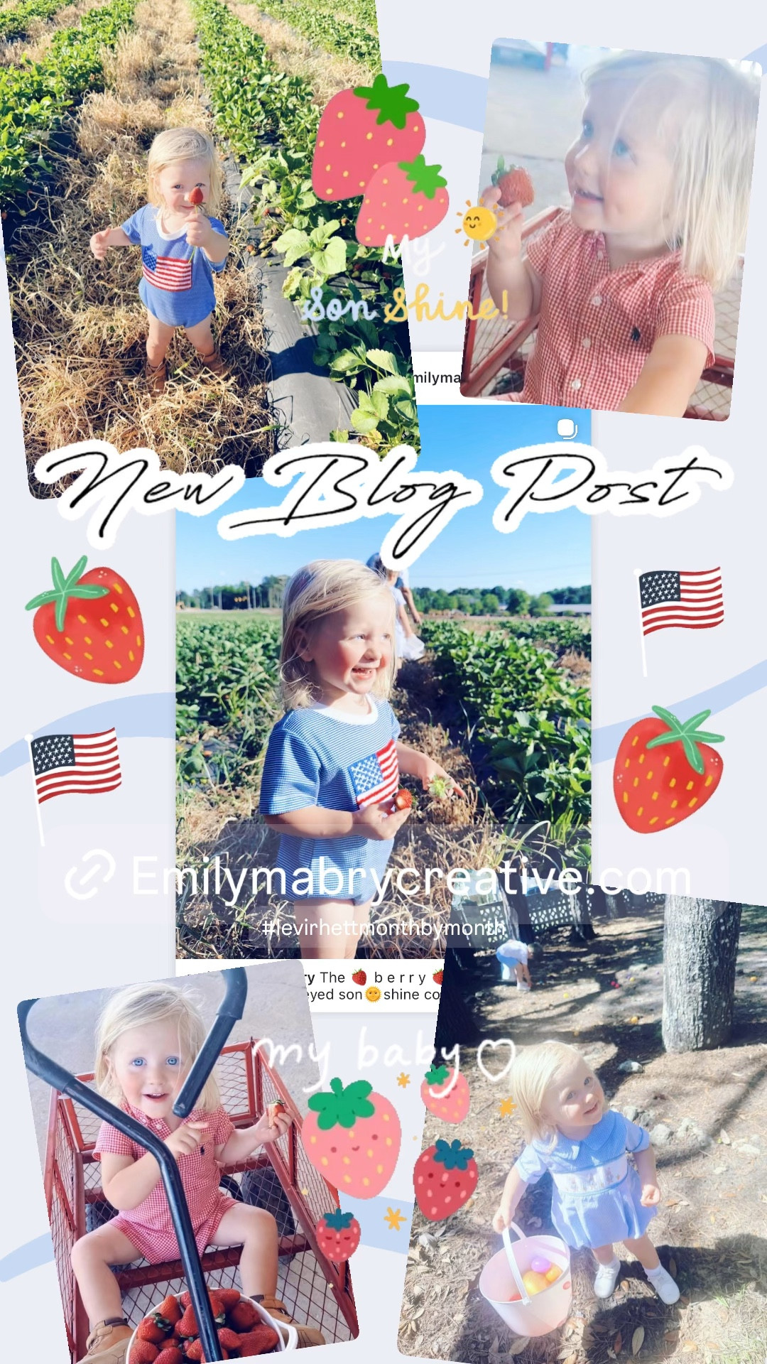 The 🍓 b e r r y 🍓 sweetest little blonde hair blue-eyed son🌞shine country 🇺🇸 baby boy 🩵 I ever did see!! 🥰 Goodness we all love and adore you so, Sweet Baby Levi Rhett! 👶🏼 You bring so much joy to our family and we truly can’t imagine our lives without you!! ☀️ Happy 23 months, my snuggly angel baby boy – we cannot WAIT to celebrate you and your big brother’s late May birthdays 🎂 together down at Disney World 🐭🪄🏰 coming up soon… eek!!! It all is truly such a  d r e a m  c o m e  t r u e 💭 getting to finally plant our roots 🌱 down deep here on our forever farm 🌾 and slice of heaven on earth! 🌳 Thank you, Jesus, for your blessings upon blessings on us – we give you all the praise and glory!! 🚜🙌🏽

We can’t get enough of your happy-go-lucky and sweet-spirited little self!! 🧢🫶🏽 You are talking SO much these days and your vocabulary is exploding!! 🌞 I LOVE seeing your little personality come out and exactly who God created you to be – a strong, mighty warrior 💪🏽 for the Kingdom 🙏 and you sure are tough as nails! You want to do **everything** your big brother is doing and try, learn, and explore things at such a young age with your determined and brave spirit (like your mama)!! 🤩 You were BORN for the country farm boy calling and are truly living your best life these days out here on the farm… chasing the chickens 🐓, watering the garden 🪴(you loveeee a water hose… let me tell you!) 💦 , saying “hi” to all the donkeys 🫏 , horsies 🐴 , ducks 🦆 , and geese 🪿 around us, and wearing your little blue farm boots 🥾 everywhere you go! 🥰

It is so special seeing you and Judson’s little brotherhood! 👶🏼🩵👶🏼 You two are the very best of friends and really starting to play together now and there is nothing sweeter in the world! 🌎 Siblings are such a gift from God and I am SO thankful He chose to give me two boys back-to-back first so that y’all truly have a built-in best friend 🫶🏽 for life so close in age (and ofcourse the Lord knew I would *live for* allll the cutie matching brother outfits, too hehe the best)!! 🤭🧢🙌🏽