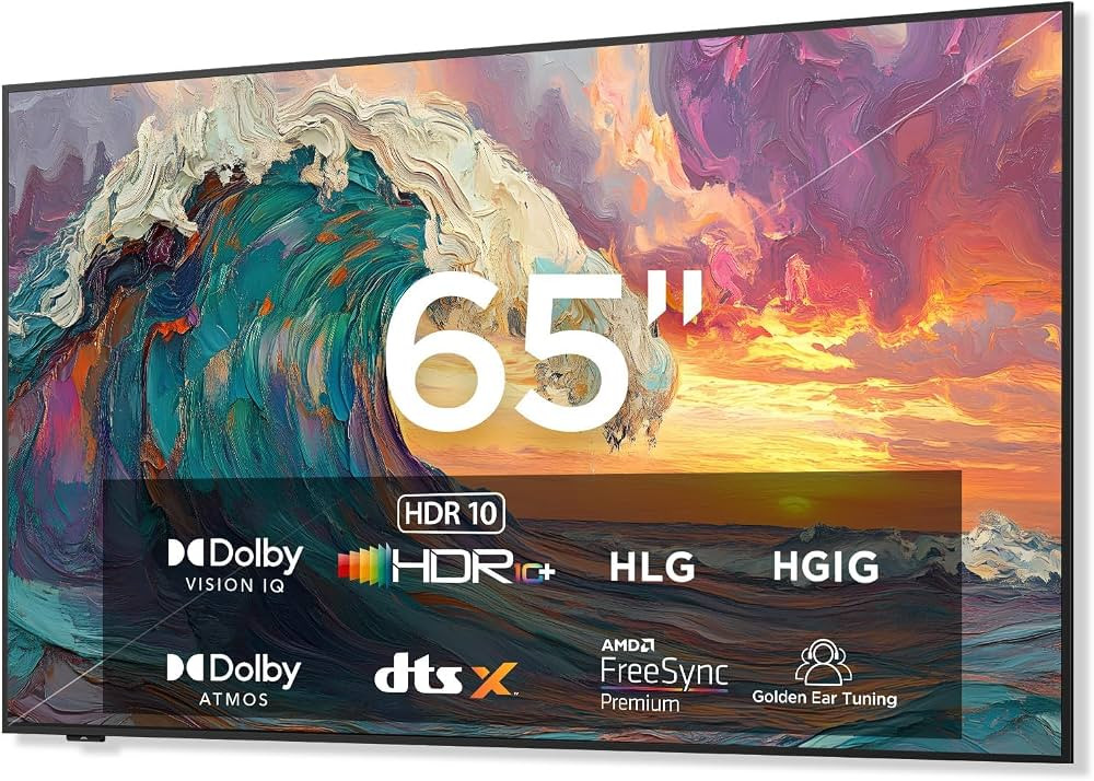 iFFALCON 65-Inch Class QLED 4K Smart TV, Ultra-Slim Picture Frame TV, 144Hz, HDR, Art Mode w/AI A... | Amazon (US)