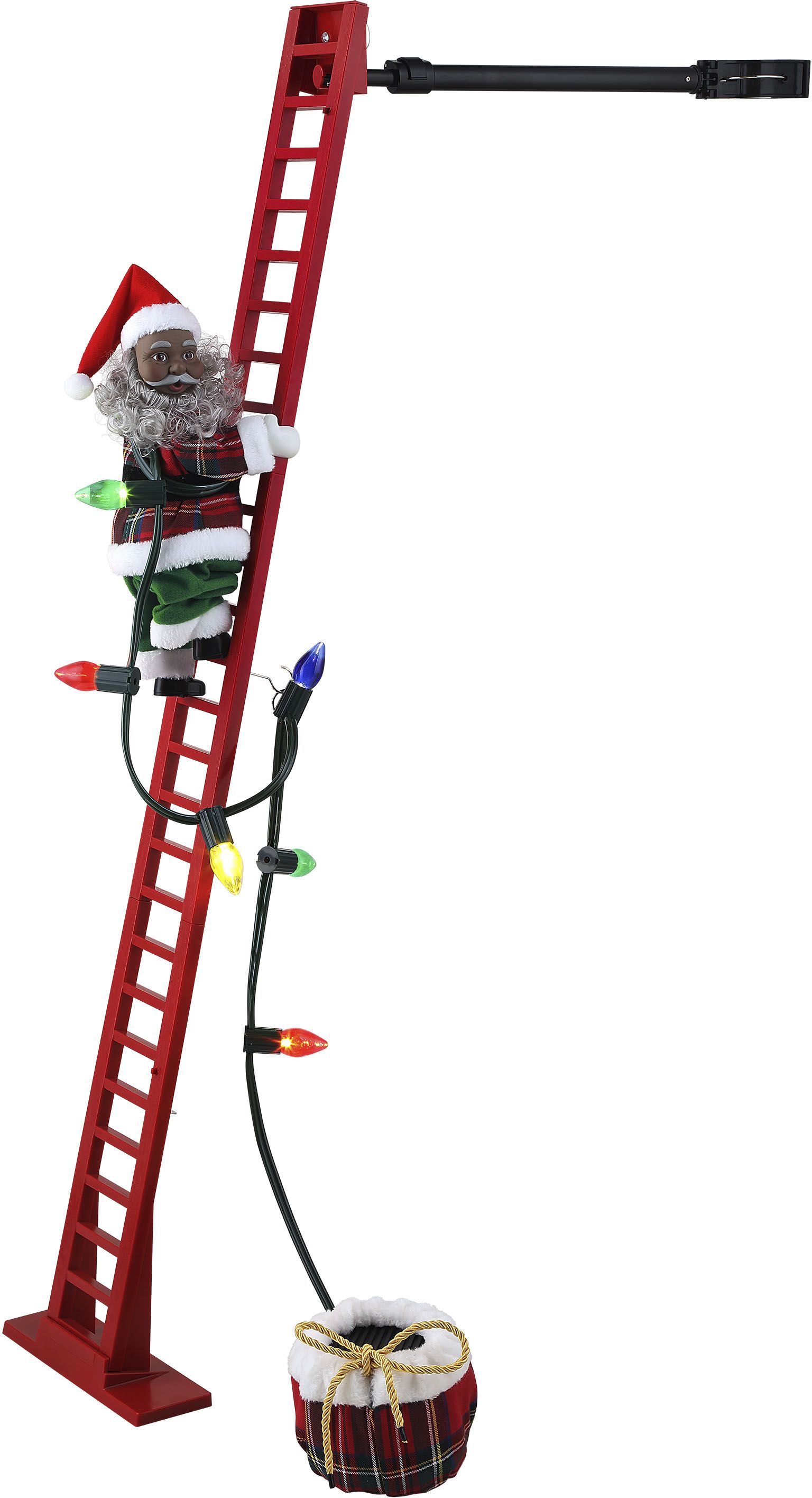 Mr Christmas 40" African American Super Climbing Santa 37335 - Best Buy | Best Buy U.S.