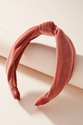 Bari Velvet Knotted Headband | Anthropologie (US)