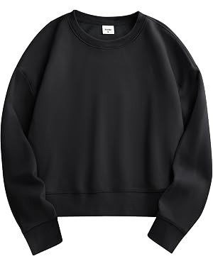 Stelle Women’s Cropped Crewneck Sweatshirt Relaxed Fit Casual Everyday | Amazon (US)