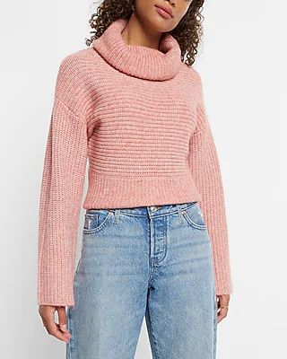 Chunky Turtleneck Cropped Sweater | Express
