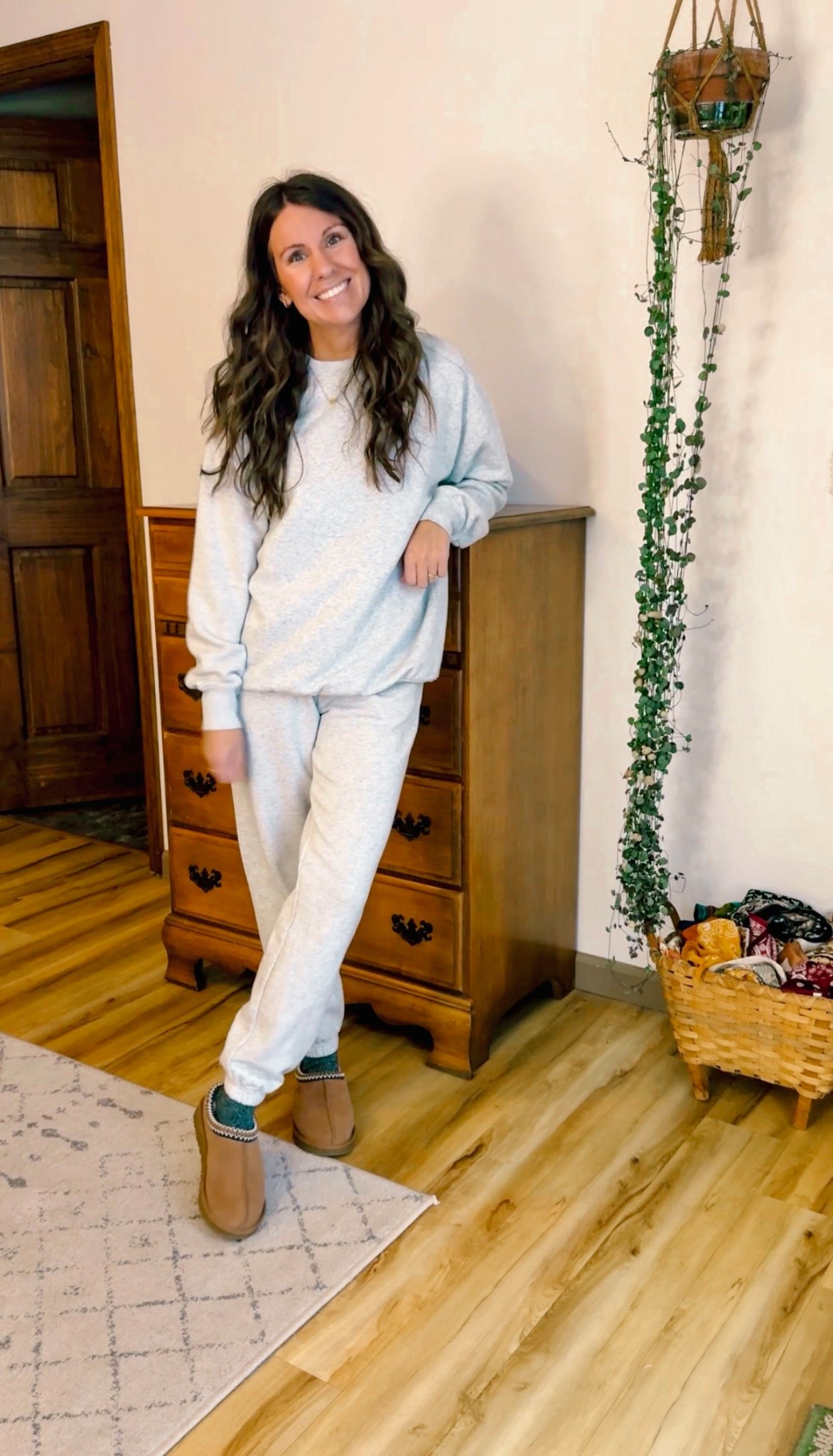 you’ll find me in this set all of Christmas break✌🏽(and actually, probably all winter😅) $11 for each piece🙌🏽

Literally wearing this sweat set every day🫶🏽

Wearing xs in both the crewneck sweatshirt and sweatpants (color is Platinum Silver Heather), both pieces are fleece-lined and sooooo cozy! 

Under $11 a piece and would make a great cozy gift for yourself or someone else! Perfect for holiday break. 

My ugg Tasmans are size 6 and I also linked similar ones!



#LTKFindsUnder50 #LTKgrwm #LTKPetite