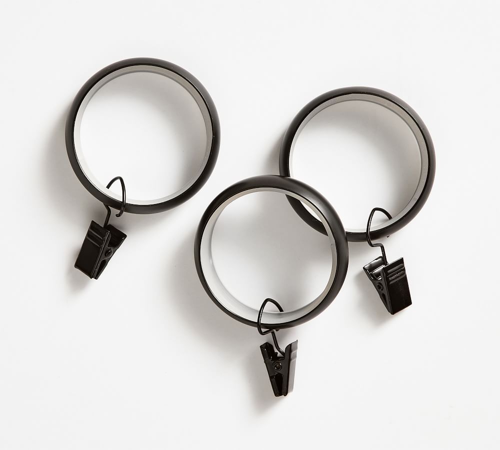 Quiet-Glide Curtain Clip Rings | Pottery Barn (US)