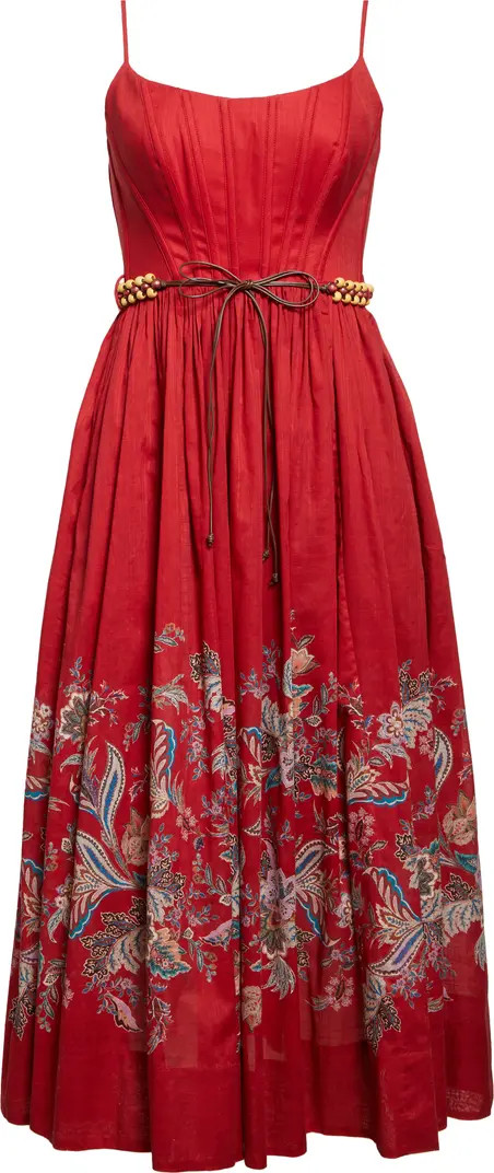 Rhiannon Paisley Print Corset Dress | Nordstrom