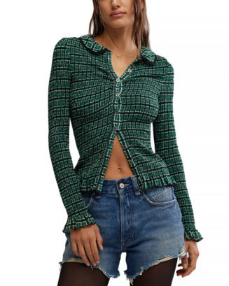 Free People Caught a Feeling Cardi Shirt  | Bloomingdale's Women | Bloomingdale's (US)
