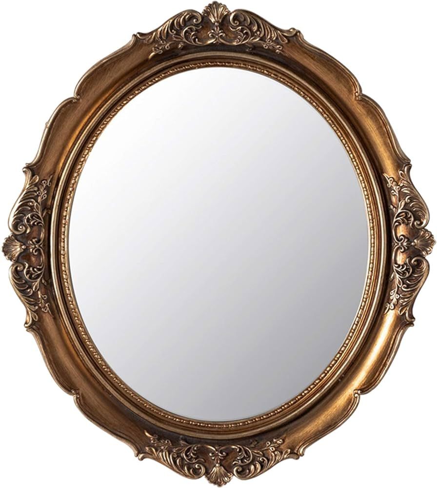 Funerom 12.8 x 14.3 inch Vintage Decorative Wall Mirror, Hanging Mirrors for Bedroom Living-Room ... | Amazon (US)