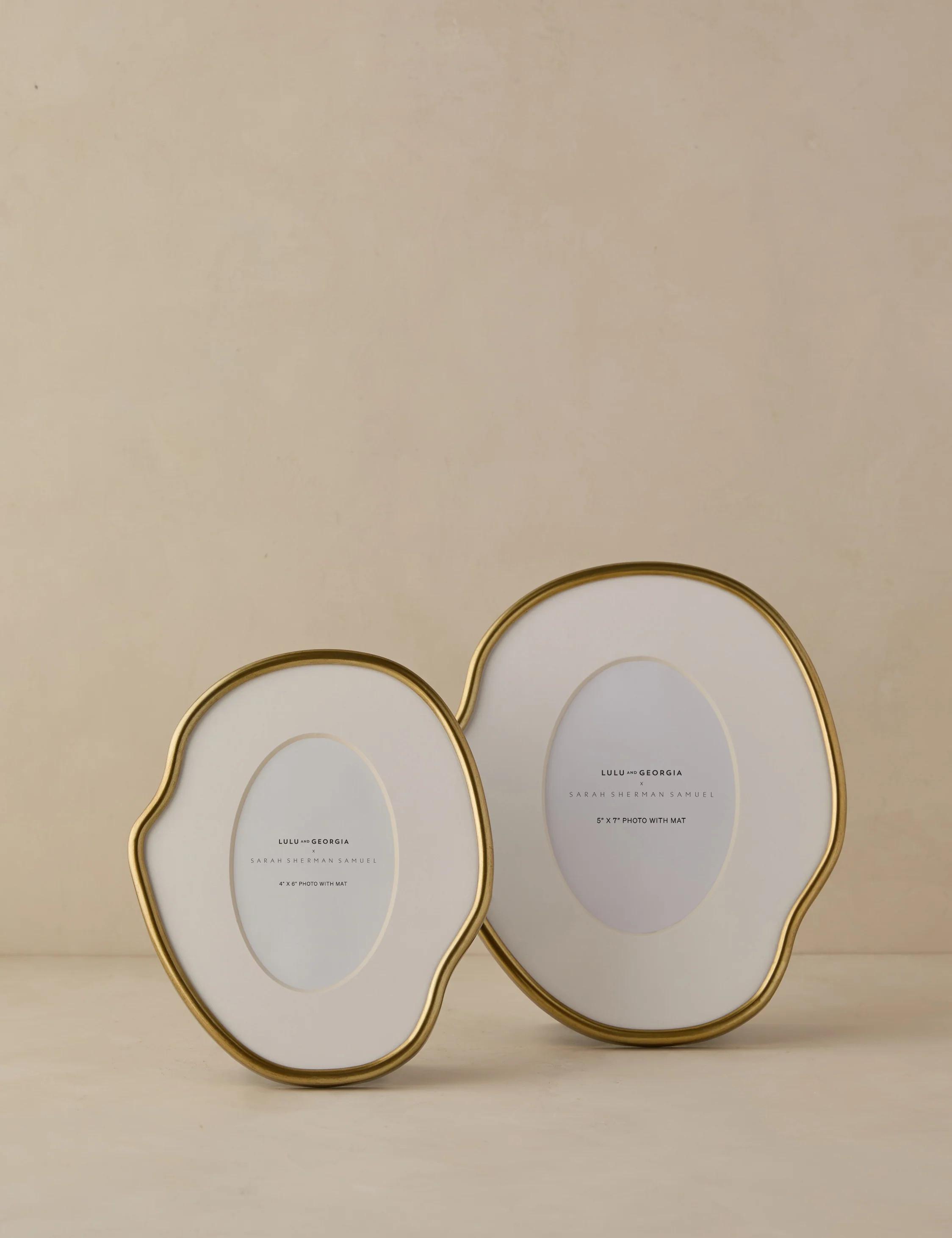 Puddle Picture Frame by Sarah Sherman Samuel, Gold, 4" x 6 | Lulu and Georgia 