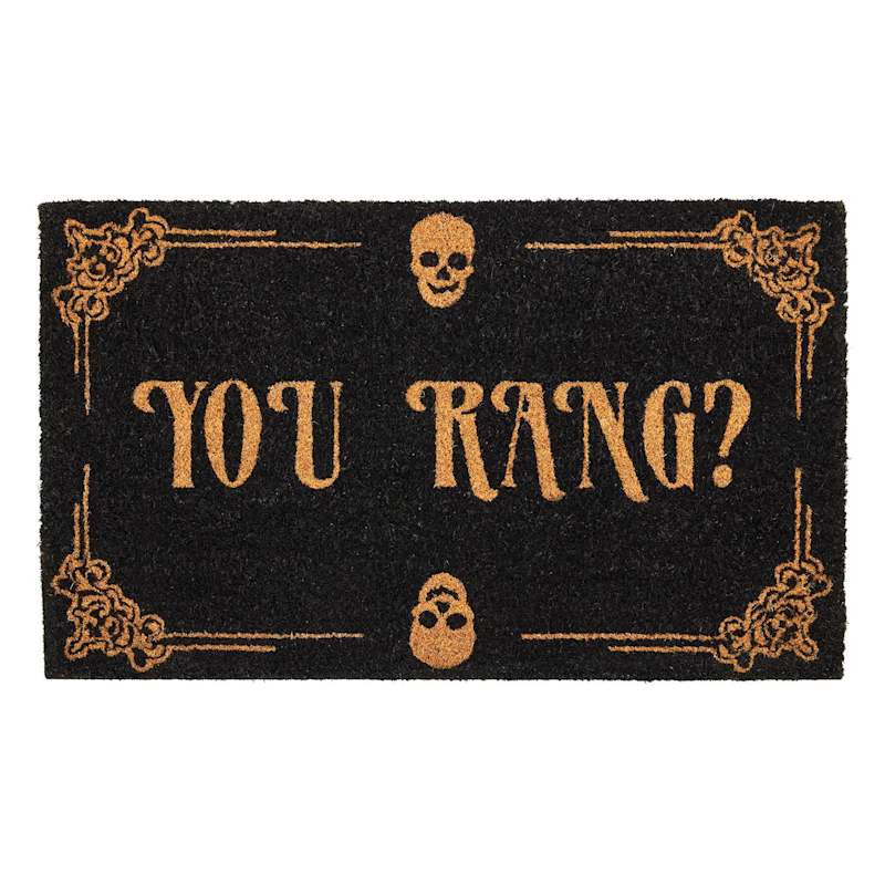 You Rang Black Coir Mat, 18x30 | At Home