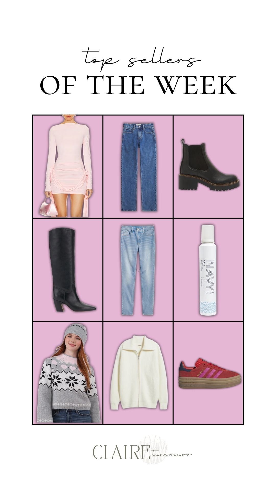 What we're loving this week...lots of apres ski outfits & resort wear!✨ 

top sellers, best finds, top finds, resort wear, apres ski outfit idea, booties on sale, nordstrom sale, navy hair care, dry shampoo, mom of two, petite fashion, Claire Tammaro 

 #LTKSeasonal #LTKSwim #LTKShoeCrush