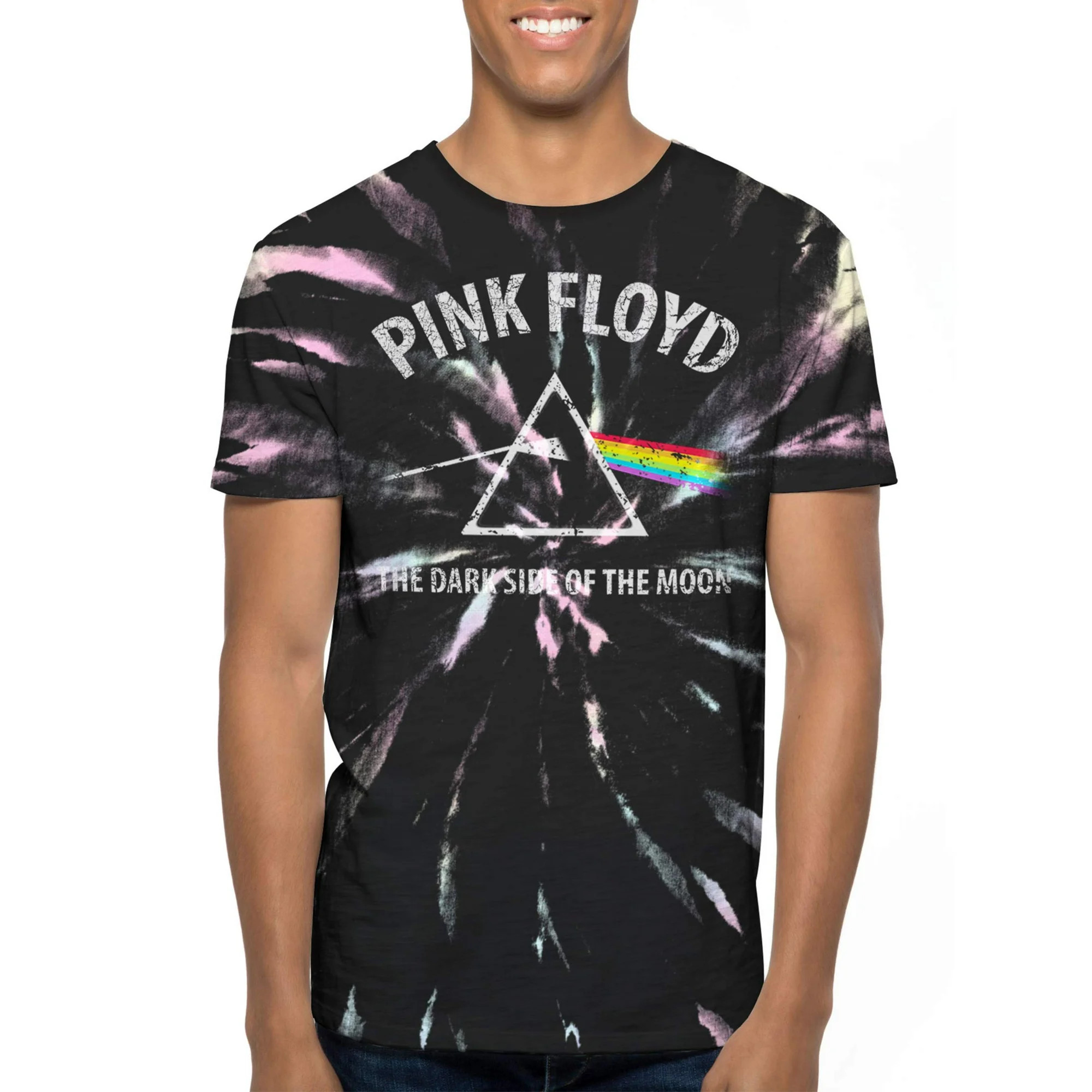 Pink Floyd Tie Dye Prism Men's and Big Men's Graphic T-shirt | Walmart (US)