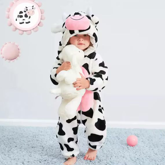 Cow Costume Romper, Unisex Costumes, Infant Halloween, Baby Halloween Costume, Toddler Halloween ... | Etsy (US)