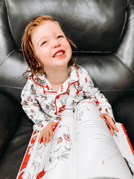 Someone has quickly become obsessed with the Grinch, and all things Christmas! The book and pj’s made a perfect match for our Sloaney Lou Who. ❤️🎄

#LTKkids #LTKunder50 #LTKbaby