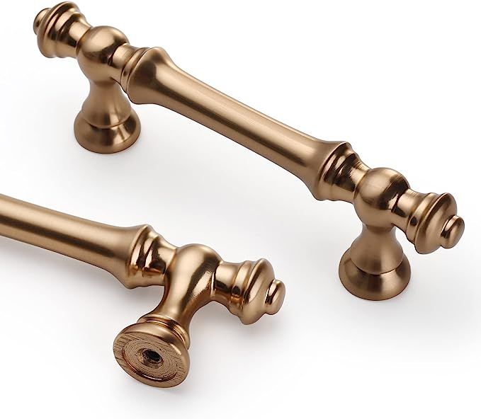 Asidrama 10 Pack 7.5 Inch(192mm) Champagne Bronze Kitchen Cabinet Handles,Brushed Brass Cabinet P... | Amazon (US)