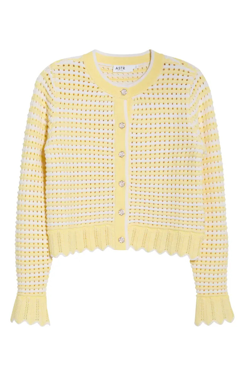 Karly Open Stitch Cardigan | Nordstrom