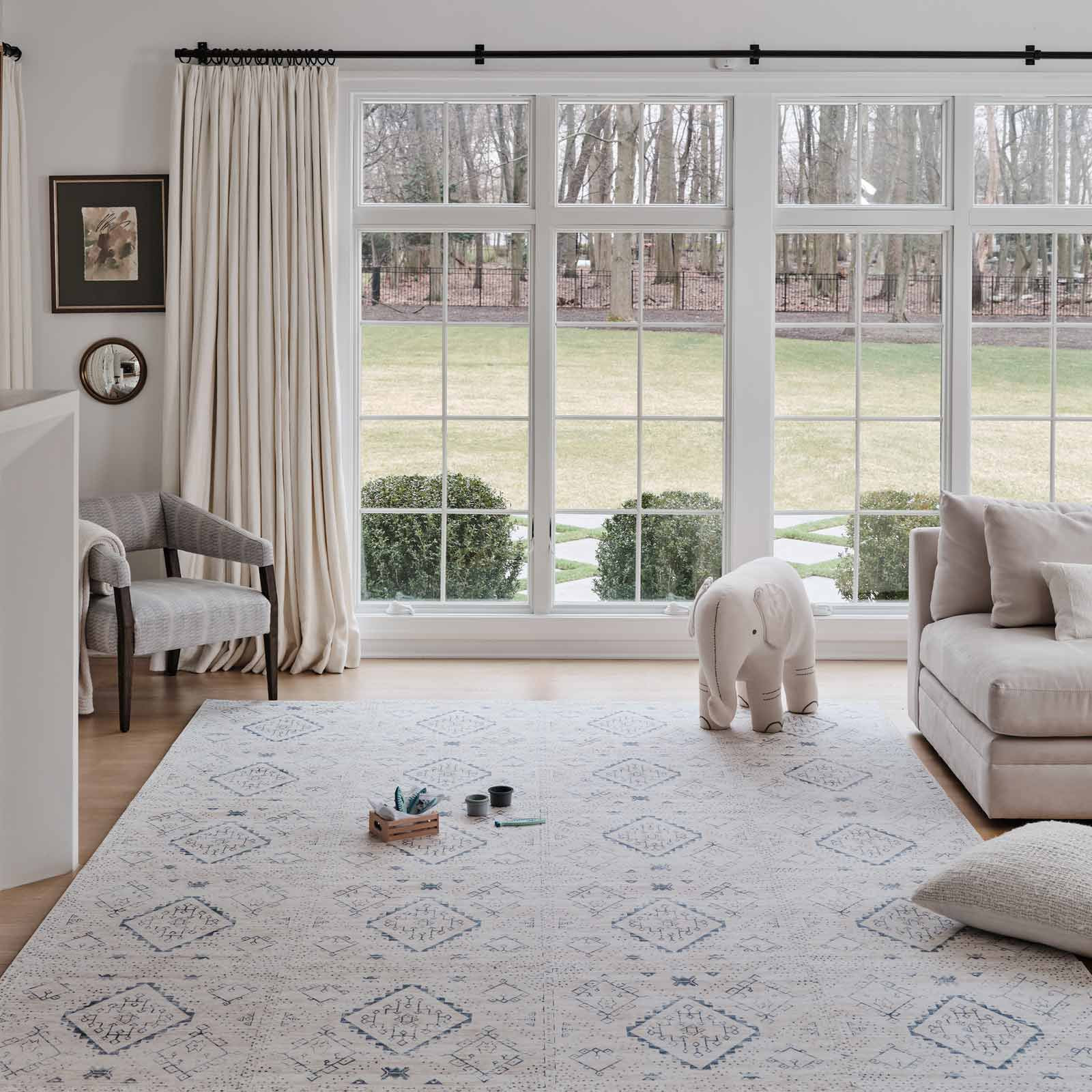 White and Navy Play Mat | Ula - Little Nomad | House of Noa | House of Noa