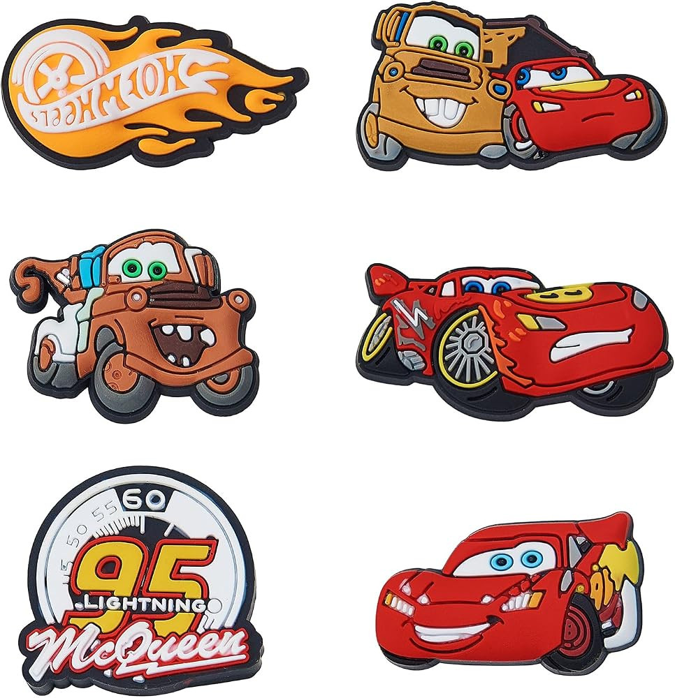 6 Pcs Car Theme Cartoon Shoe Charms, For Shoe Decoration, The Perfect Choice for Party Favors or ... | Amazon (US)