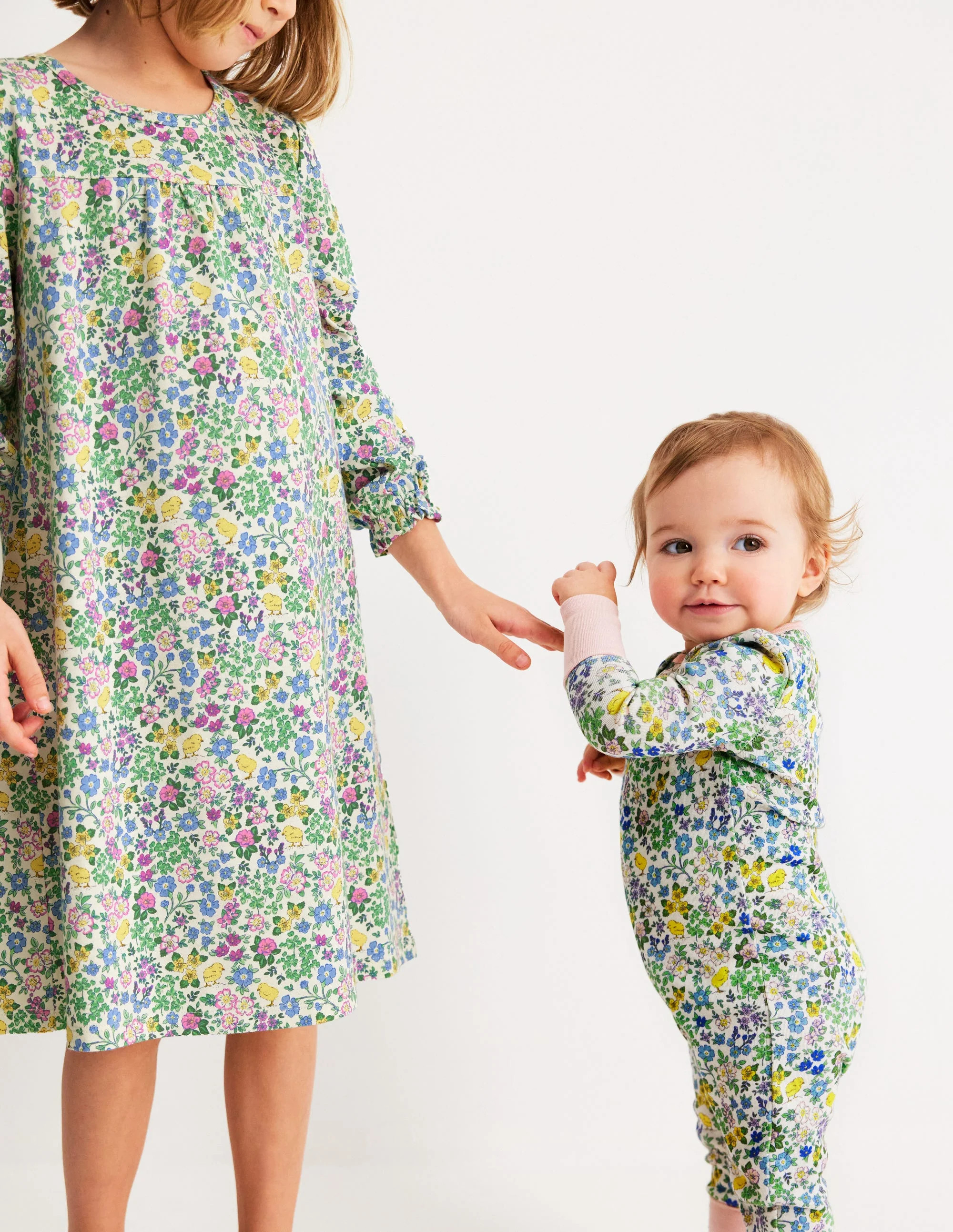 Twin Pack Rompers-Chick Floral | Boden (US)