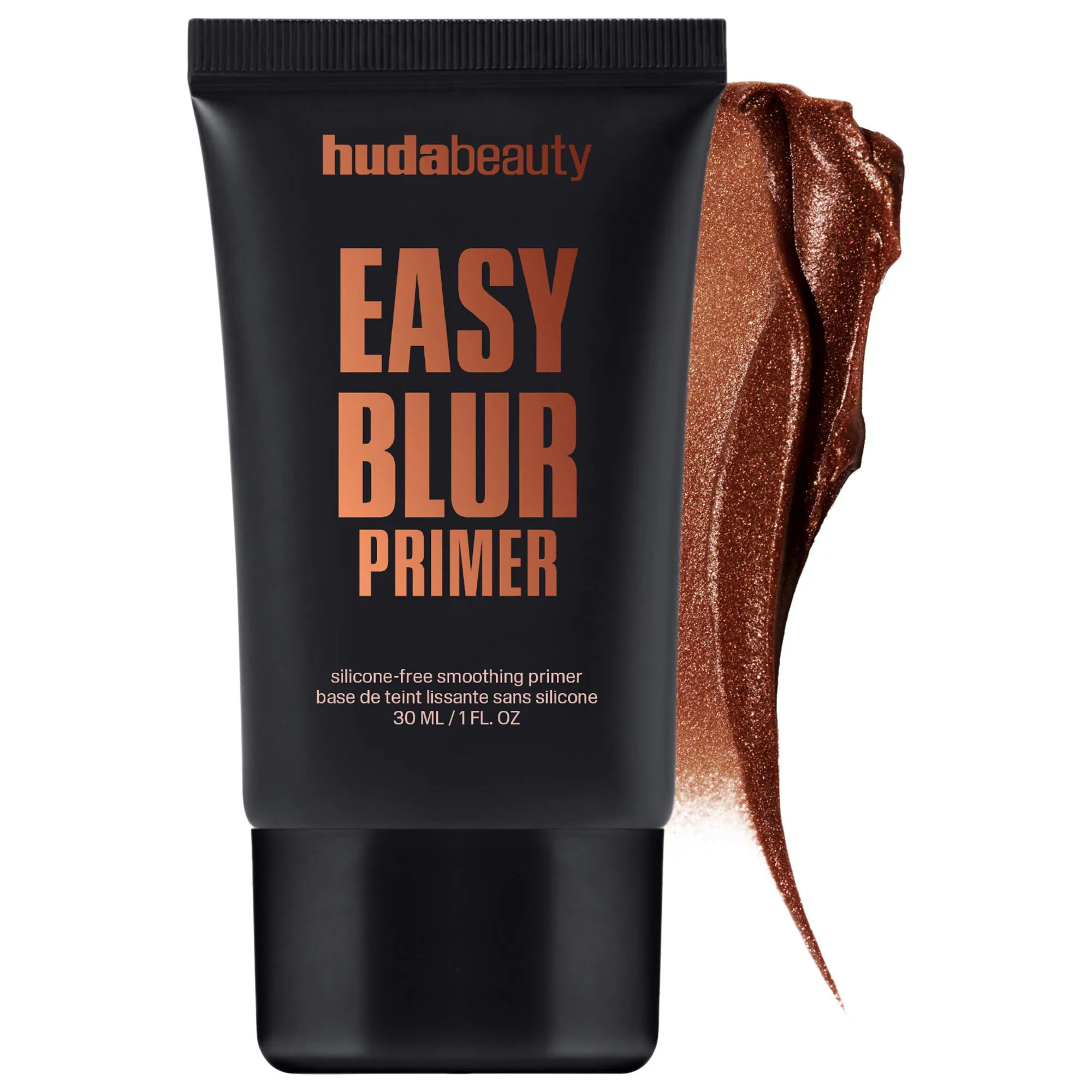HUDA BEAUTY Easy Blur Silicone-Free Smoothing & Pore-Minimizing Primer Bronze Fudge 1 oz/30 mL | Sephora (US)