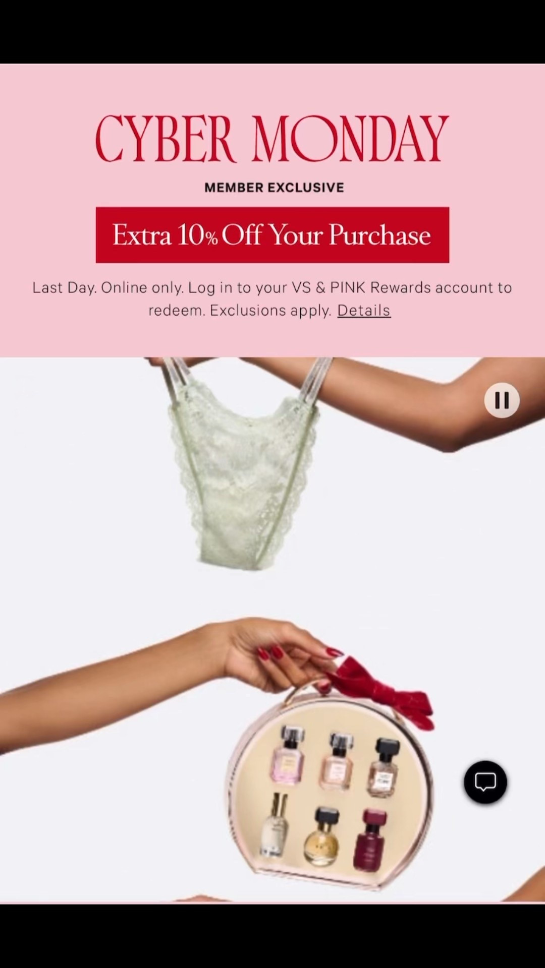 Victoria’s Secret has 40% off + an extra 10% off for members!


#LTKHoliday #LTKCyberWeek #LTKFindsUnder50