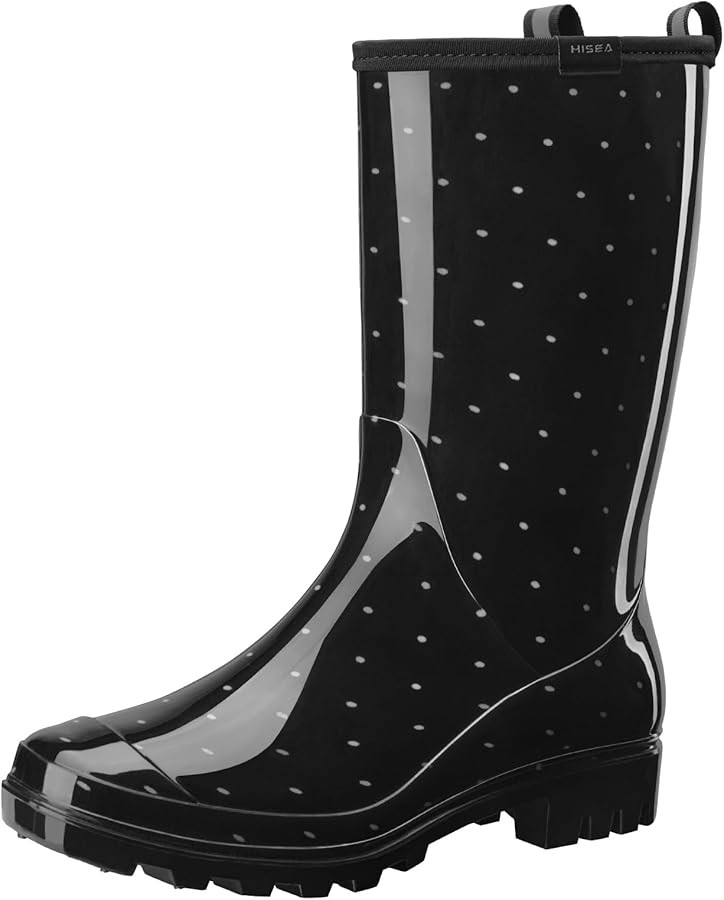 HISEA Women's Rain Boots Waterproof Mid Calf Garden Boots for Women | Amazon (US)