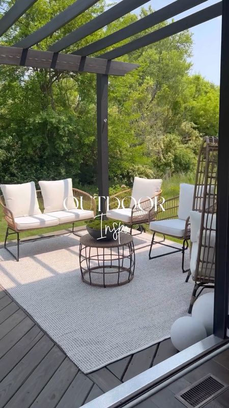 outdoor patio furniture, outdoor space 

#LTKhome #LTKVideo
