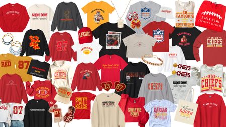 The Super Bowl, Taylor’s Version 
So many cute things to cheer on the #Chiefs & #TaylorSwift's boyfriend 🤣 #TravisKelce in the #SuperBowl


#LTKGiftGuide #LTKstyletip #LTKMostLoved