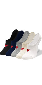 CUTIE MANGO 3 Pairs Heart Pattern Quarter Crew Lovely Design Socks For Women -Cute Cotton Womens ... | Amazon (US)