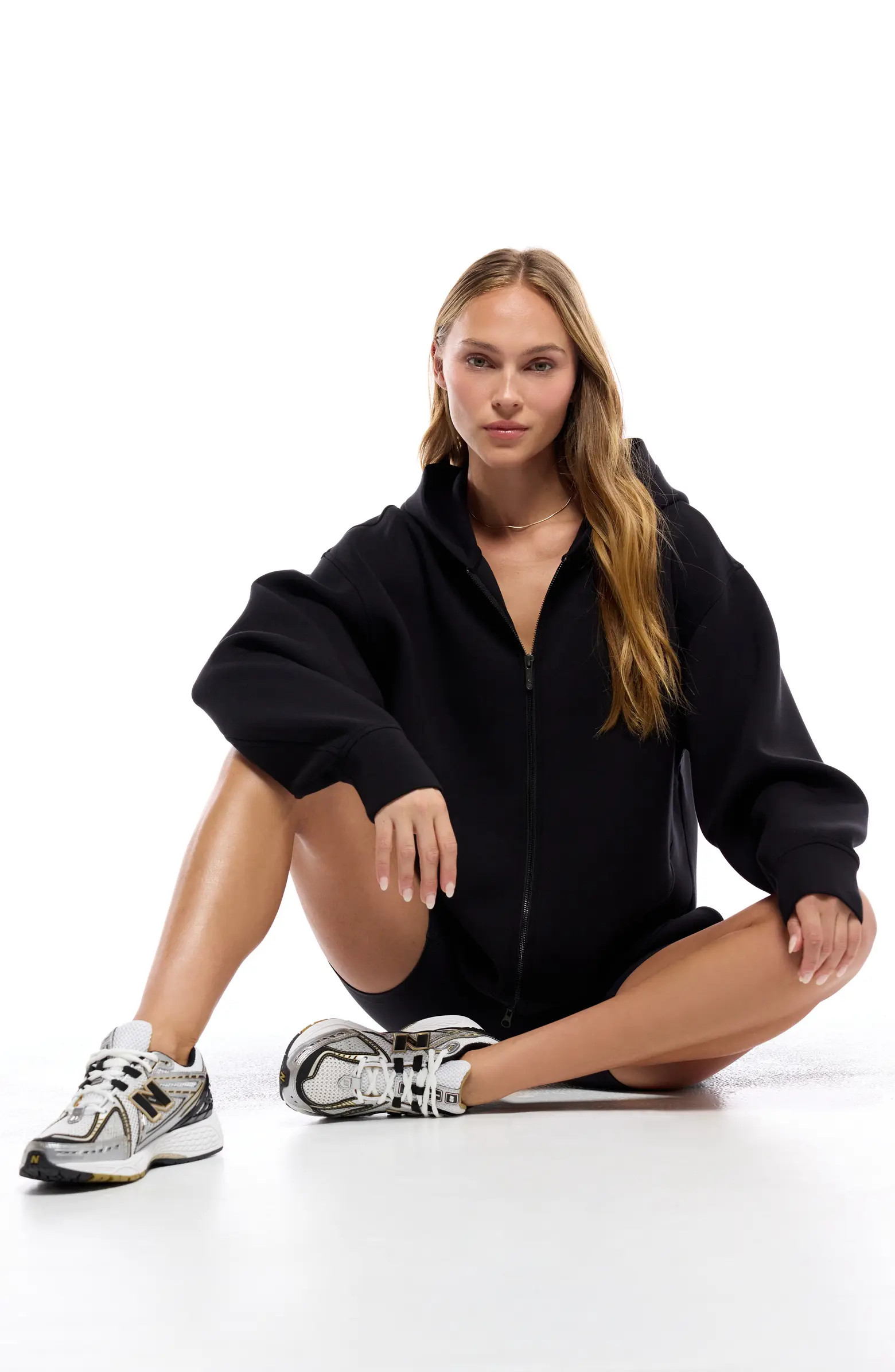 Zella Relaxed Fit High-Low Zip Hoodie | Nordstrom | Nordstrom