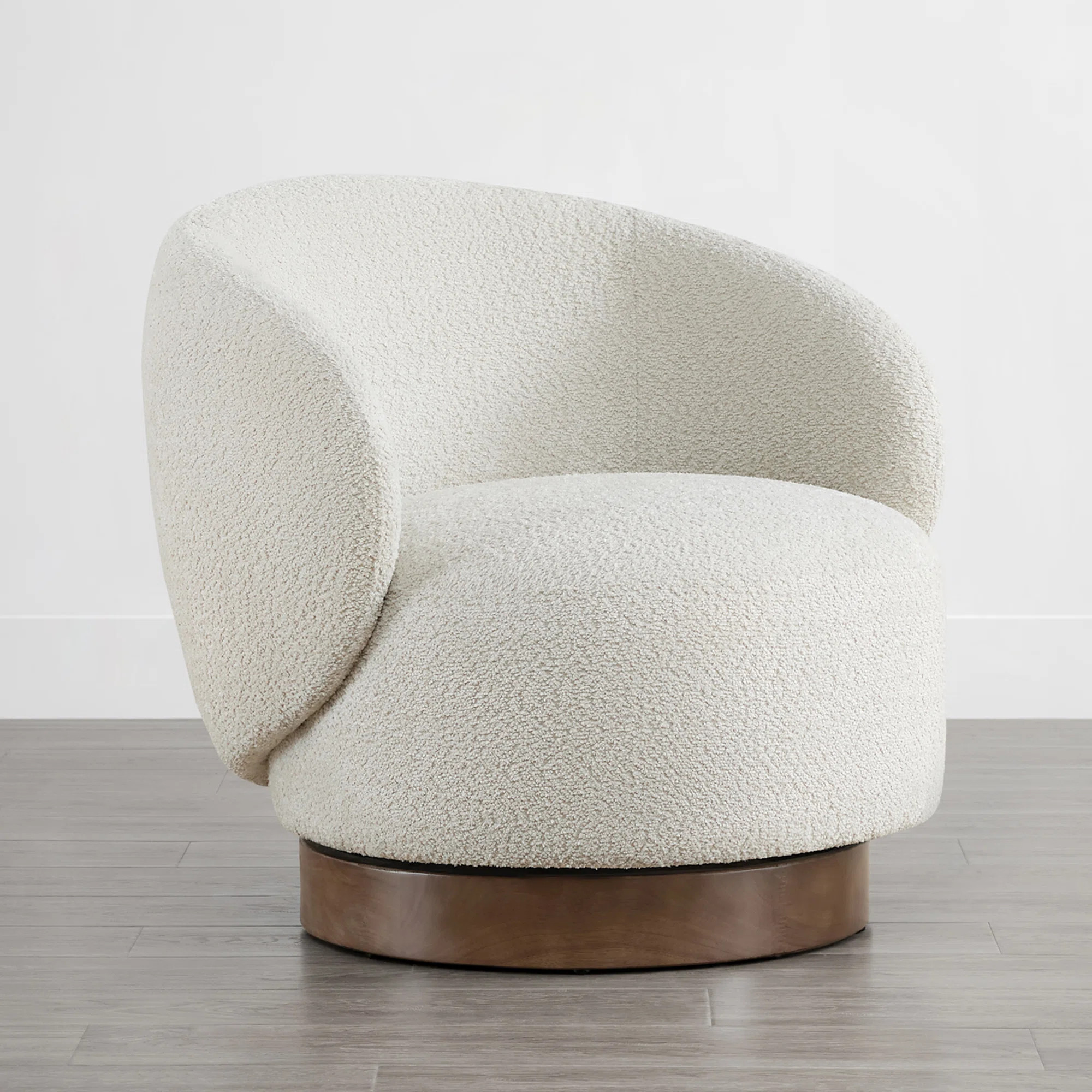 Wade Logan® Bernhardin Modern Swivel Barrel Chairs with Wood Base & Reviews | Wayfair | Wayfair North America