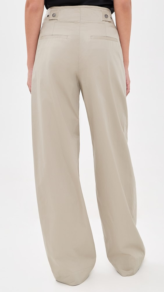 Elastic Back Cotton Trousers | Shopbop