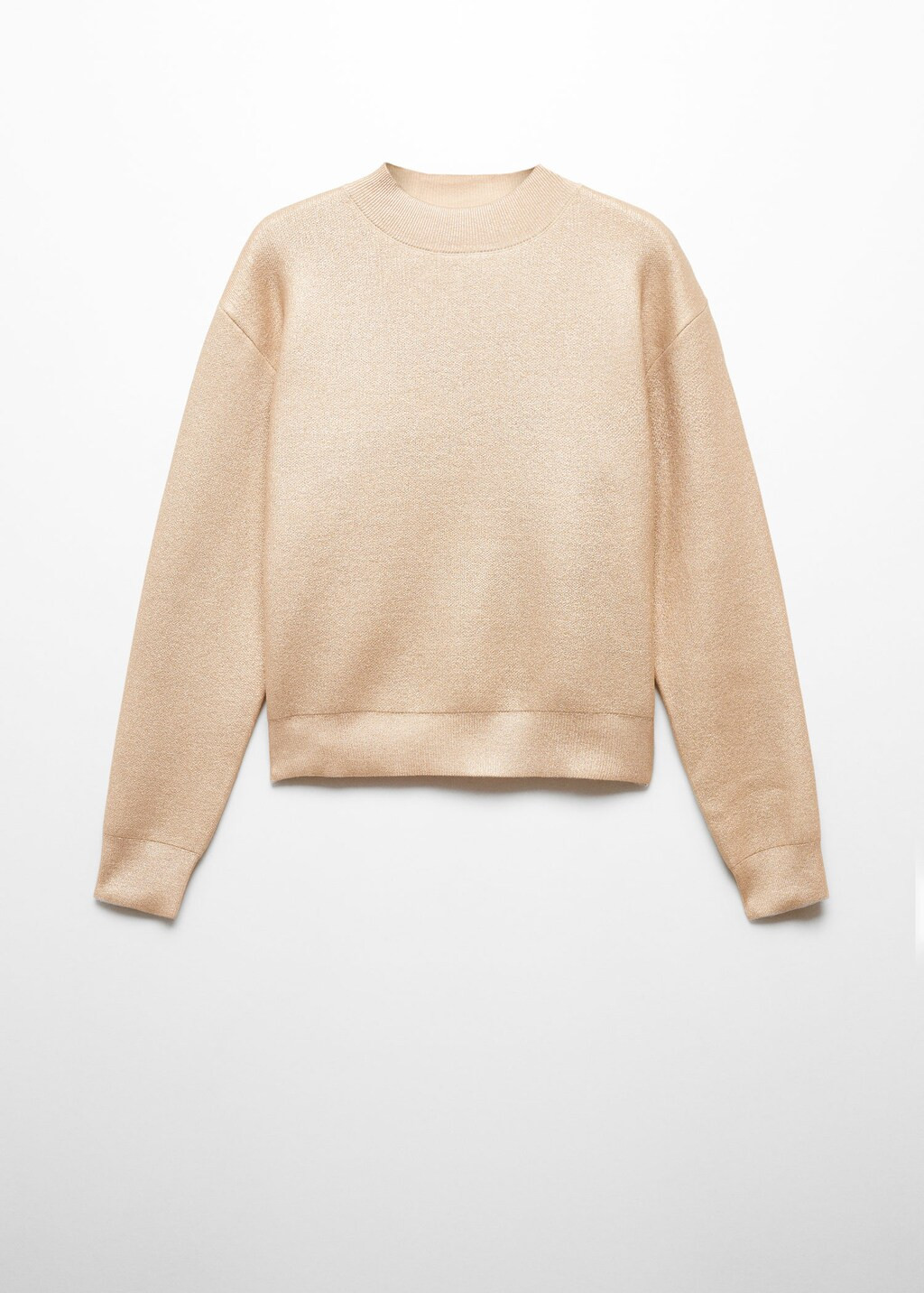 Pullover foil collo stondato -  Donna | Mango Italia | Mango IT