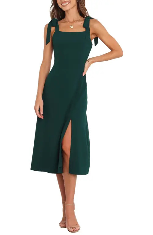 Petal & Pup Laurel A-Line Dress in Emerald at Nordstrom, Size 16 | Nordstrom