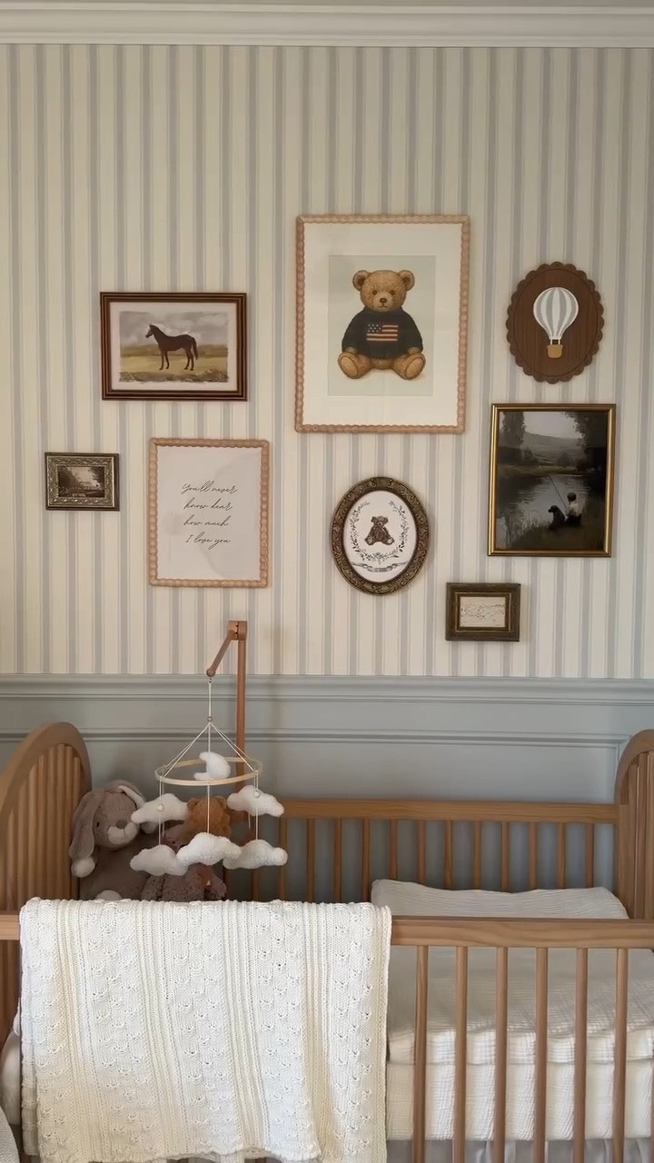Since so many of you asked… 💌 ✨ #nurserydecor #bluepaint #dustyblue #babyroom #pinterestaesthetic