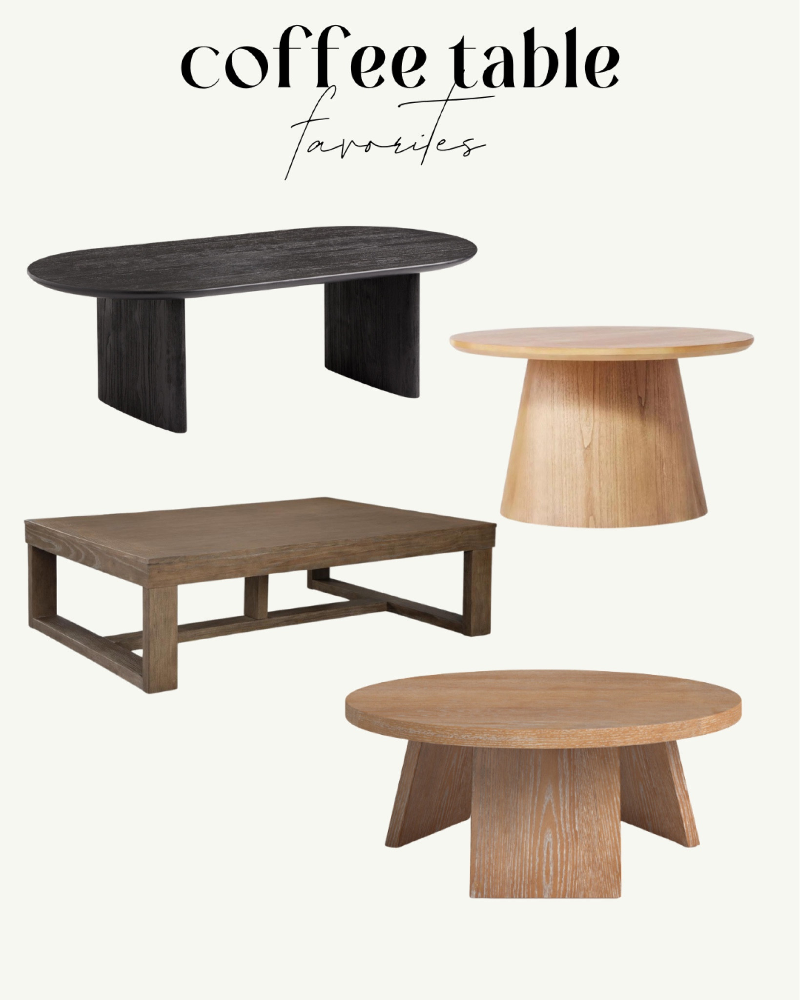 My favorite coffee tables! Affordable price point. I’ve used these in my client design projects. They are beautiful and great quality. The oval Zeke is currently on sale! ✨

#LTKSaleAlert #LTKHome