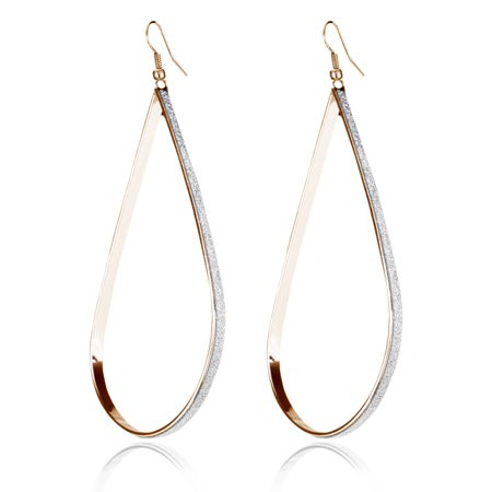 New Women's Yellow gold Filled 9cm height tear drop Earrings Great Valentine's Day Gifts 00264 | Walmart (US)