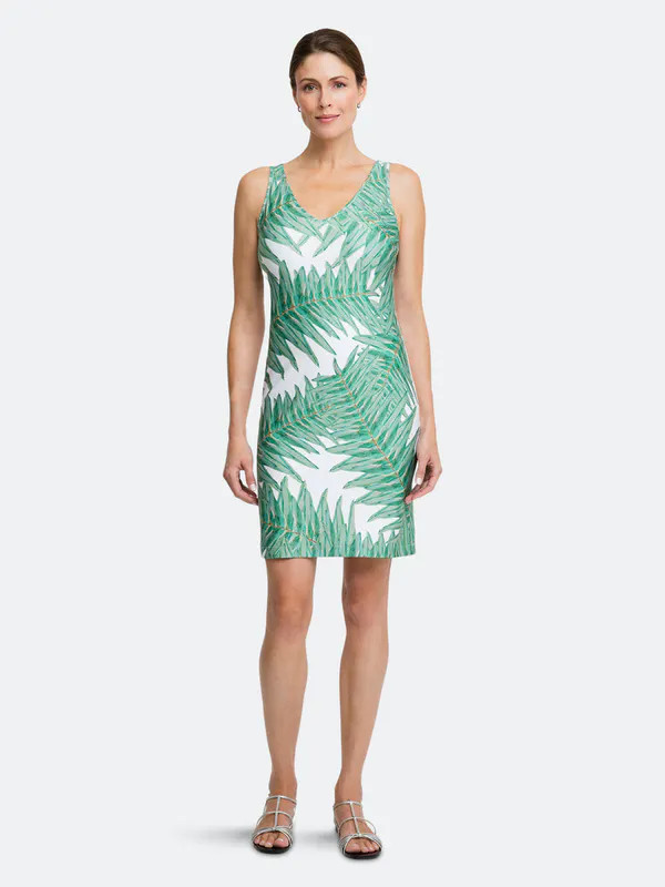 Ala von Auersperg Lavinia Short Stretch Knit Dress - Green - LG | Verishop