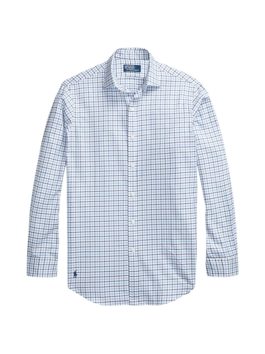 Grid Plaid Twill Sport Shirt | Saks Fifth Avenue