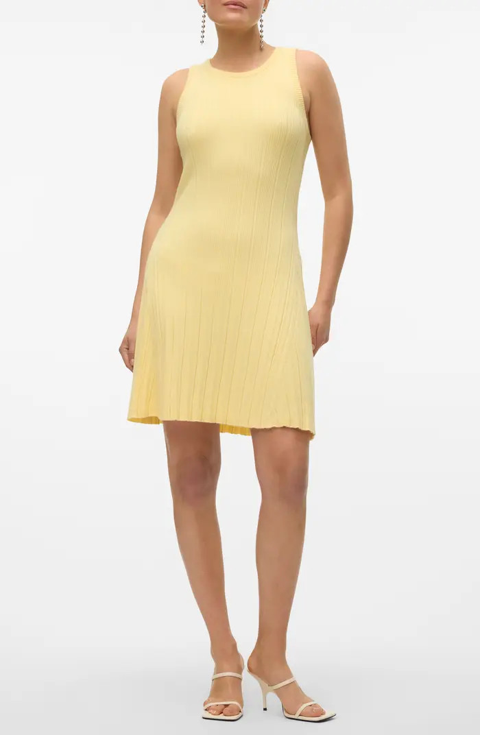 VERO MODA Stephanie Rib Sleeveless Minidress | Nordstrom | Nordstrom