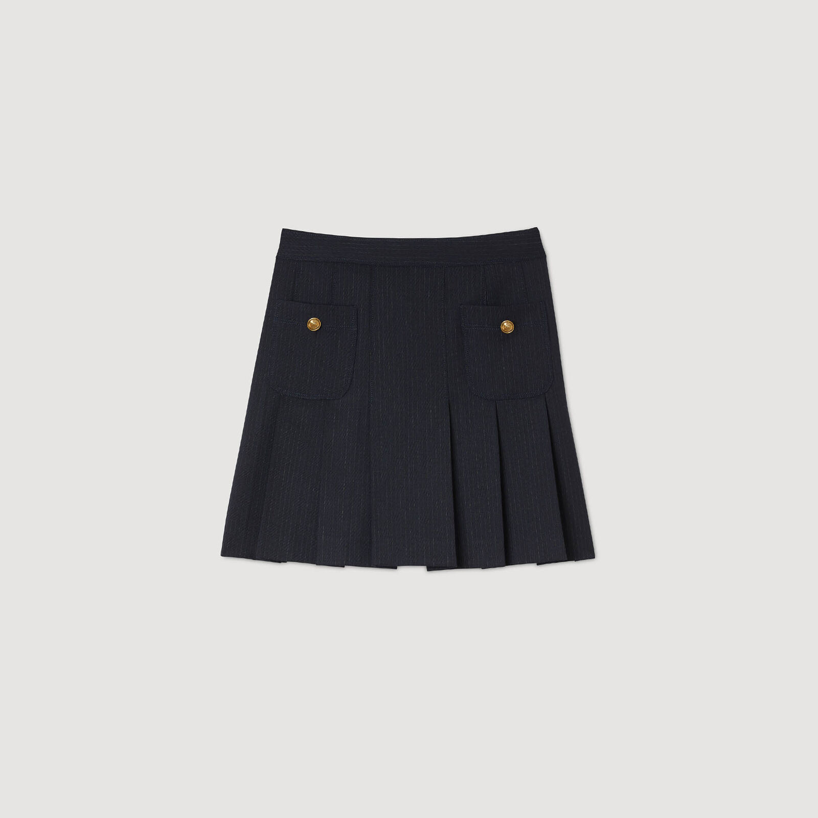 Mini striped pleated skirt | Sandro US | Sandro-Paris US